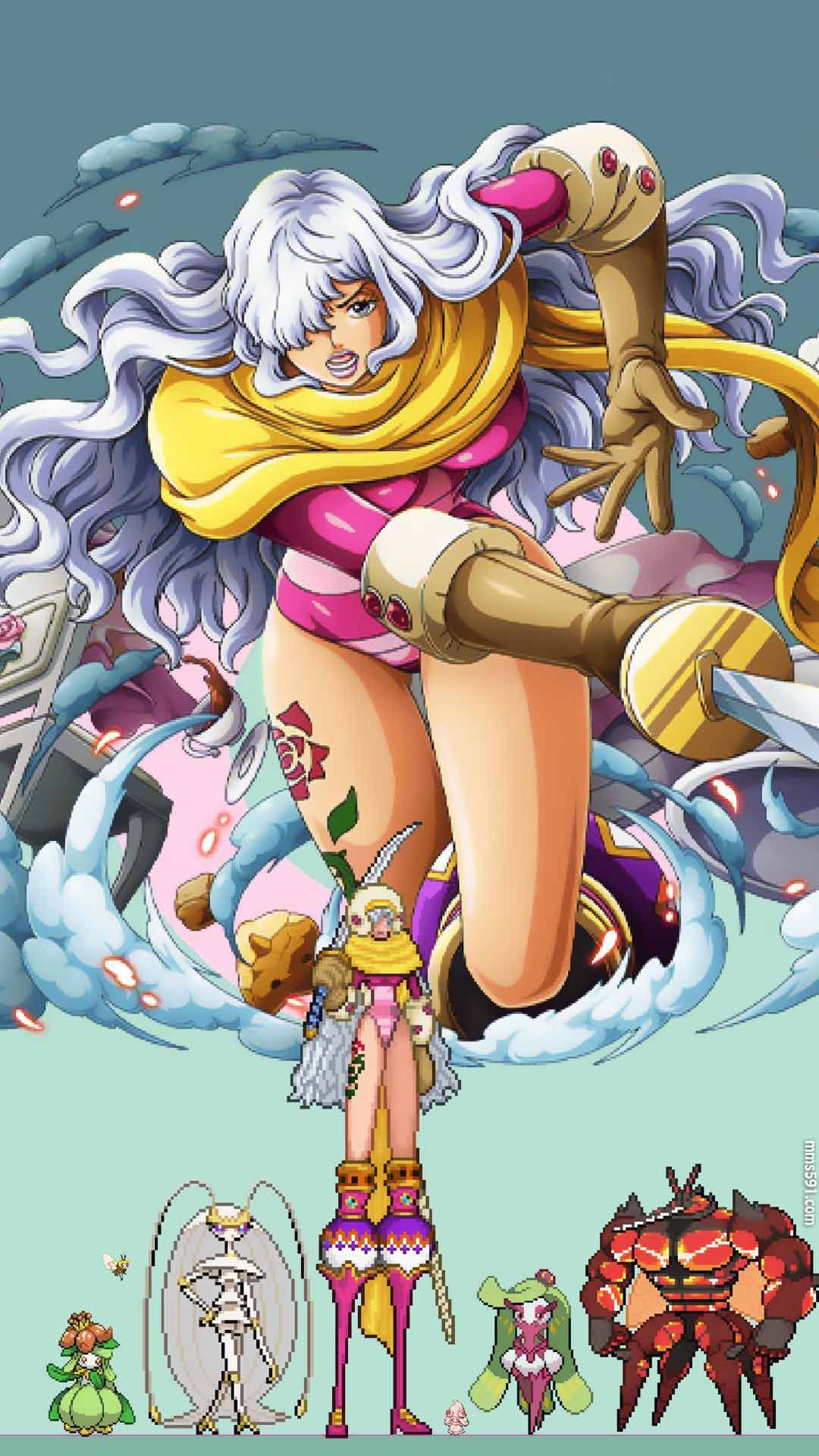 海贼王爱榨汁的长腿族夏洛特·斯慕吉手机壁纸图片(6)