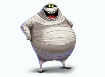 来自埃及的神秘木乃伊,每次登场总是夹杂着沙子,因此常常为旅社带来