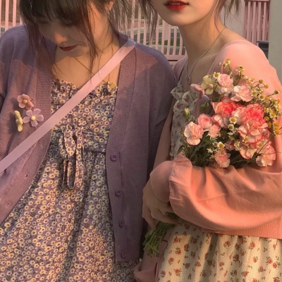 一对两张的温柔可爱闺蜜头像