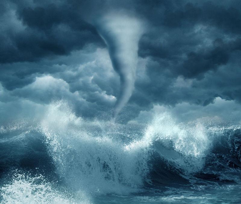 遭受龙卷风灾害的城市