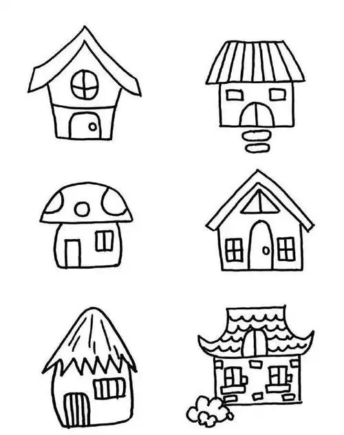 过年房子简笔画 过年房子简笔画简单