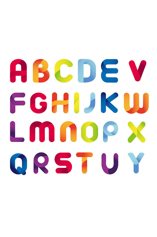 简约26个字母创意设计