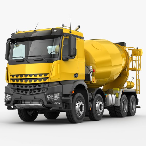 3d model concrete mixer truck 8x4
