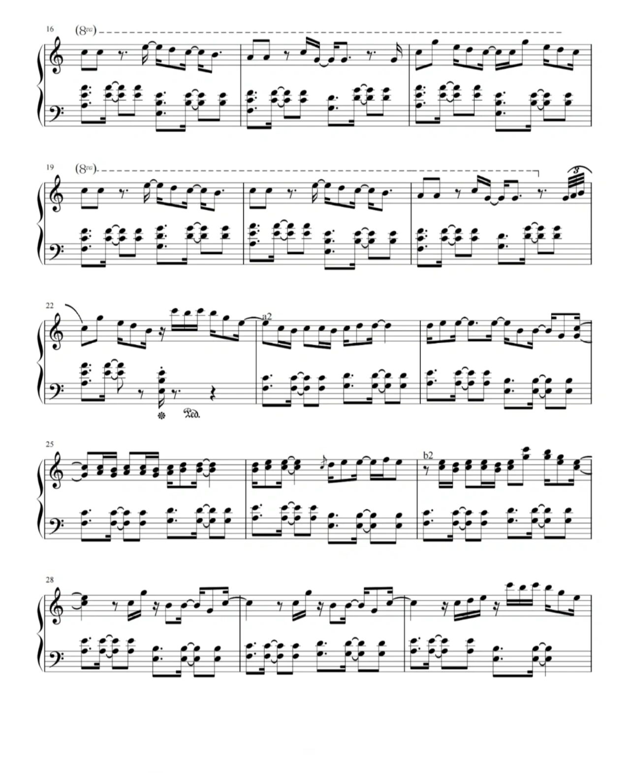 谱子来啦《溯》钢琴谱分享,超级空灵哦!