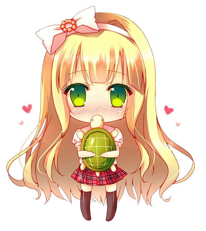 q版卡通金发少女