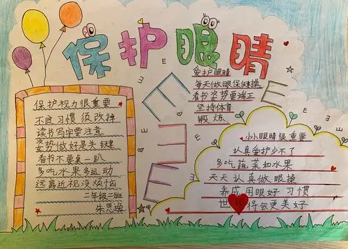 【活动】西山小学举行"爱眼护眼,从我做起"手抄报绘画比赛