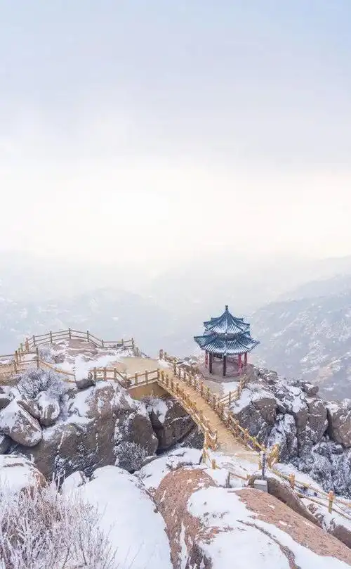 雪景图片大全唯美高清 意境,16张壁纸,带你领略雪中大美山东 第2张
