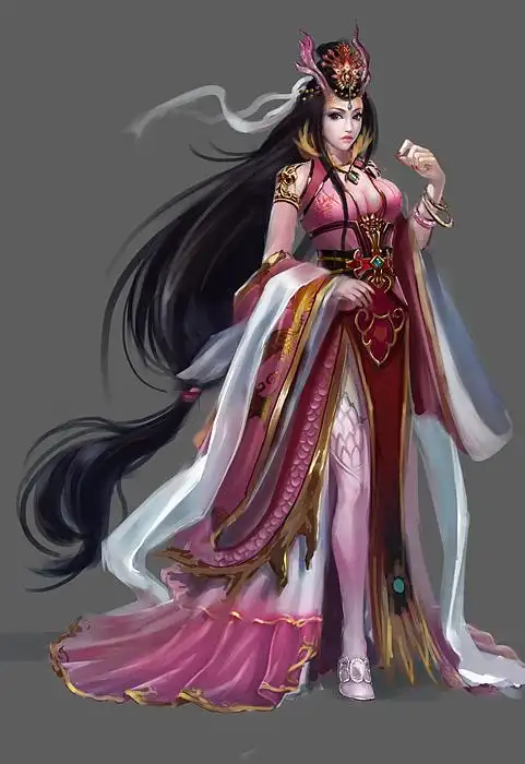 卡通修仙角色原画