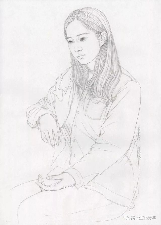 白描(素描)半身像系列—(清华造型强烈推荐)