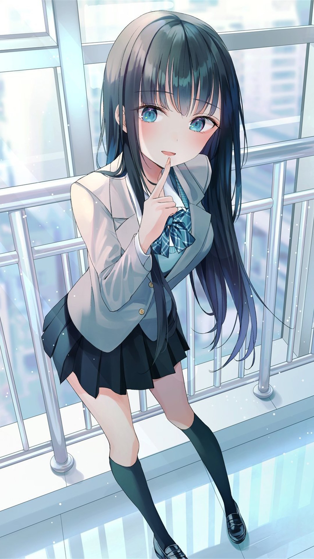 校服jk动漫妹子