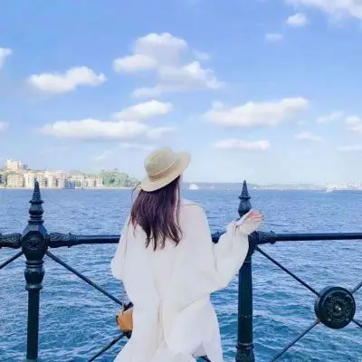 蓝色控女生头像高清 清纯女生头像蓝色系 - qq女生头像 - 520个性网