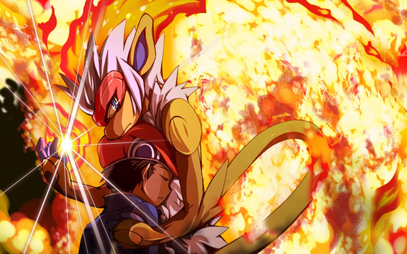 392 烈焰猴 同人合集 性格像头上的火焰一样激烈 在关键的时刻会迸发