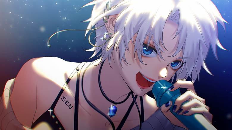 言和七周年贺图|senho千步的vocaloid言和插画图片