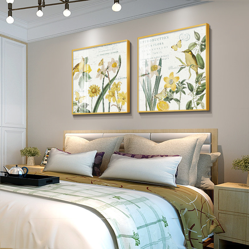 房间装饰画现代简约卧室优惠券爱比价妈妈