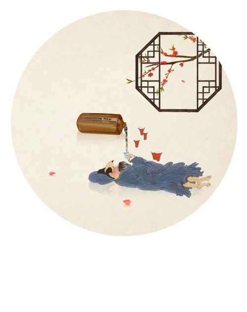 美酒创意古风海报素材