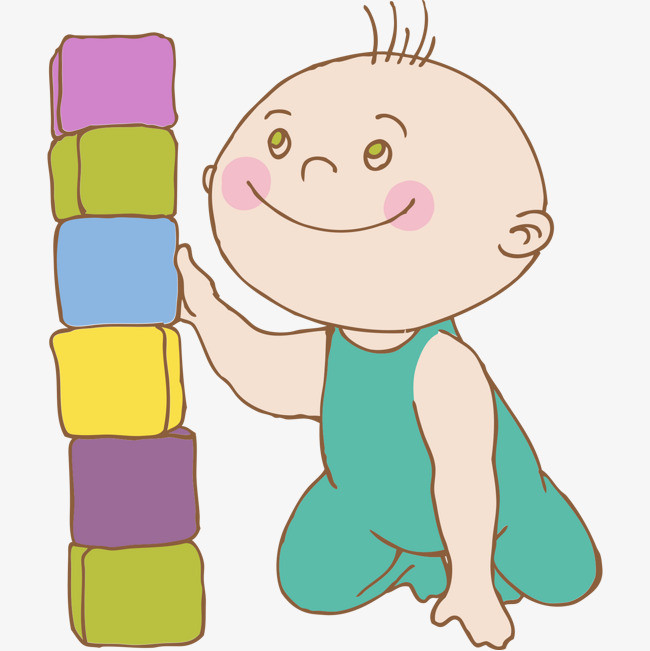 卡通可爱娃积木