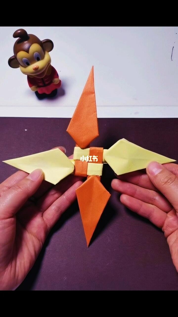 四叶苦无折纸飞镖教程