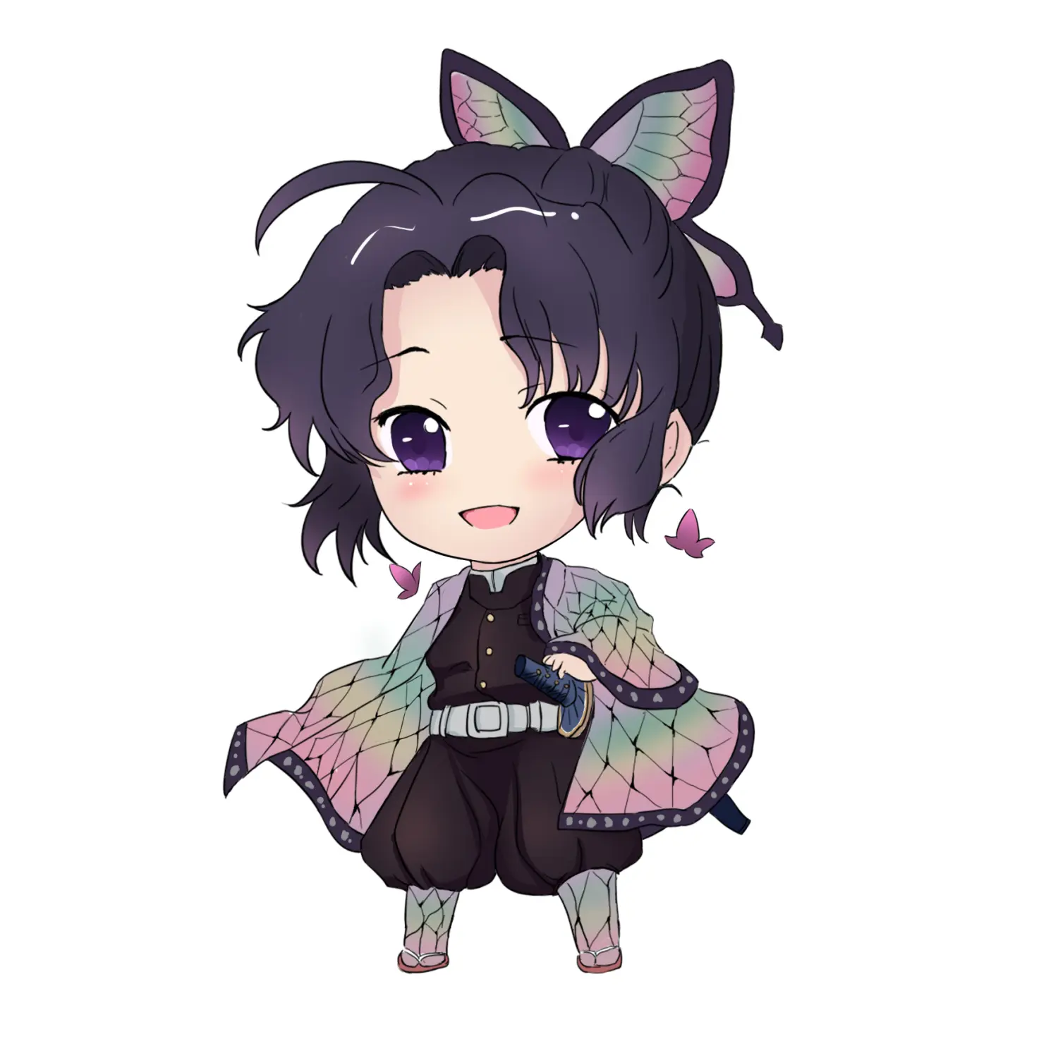 一起画画吧鬼灭之刃同人之蝴蝶忍