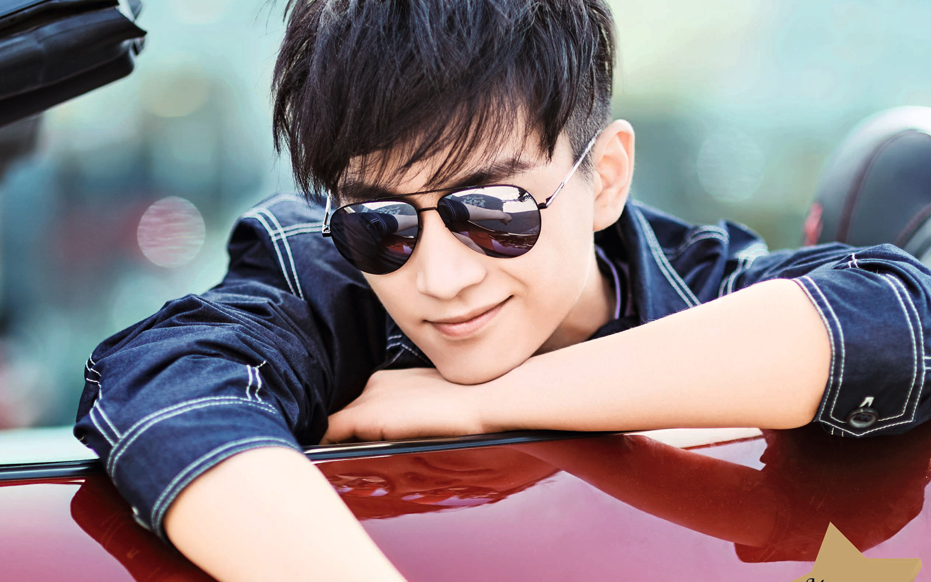 陈晓墨镜帅气写真图片桌面壁纸