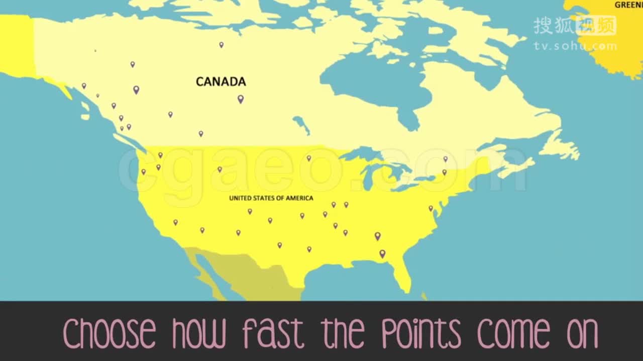 二维卡通世界地图地球旋转缩放动画 earth zoom and spin with