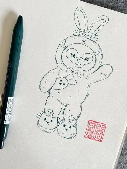 绘画  #针管笔手绘  #星黛露  #文具喜乐宇(作者) :查看更多评论