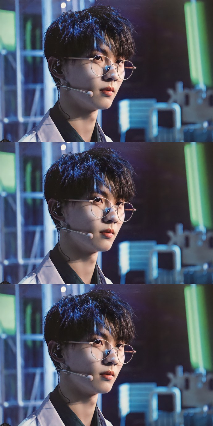 马嘉祺蕾丝蒙眼造型#论马嘉祺与眼镜的适配度有多高?