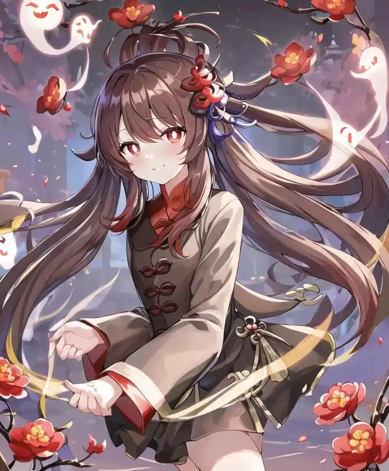 磬弦奏华夜 #原神 #胡桃 图片来自p站,忘了画师叫什么 - 抖音