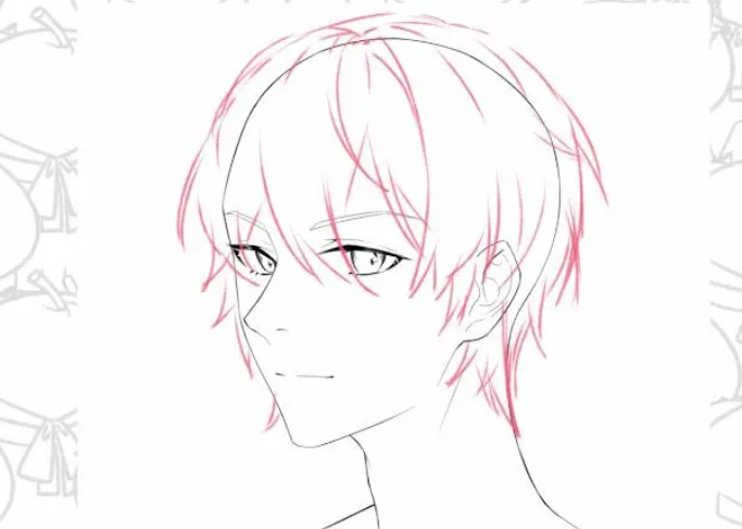 动漫男生这样画太简单了吧不是有手就行吗