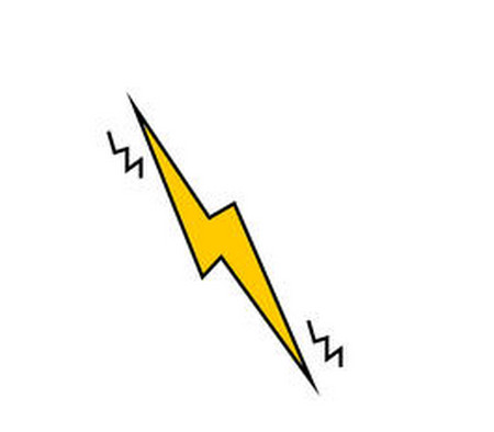 闪电的简笔画图片大全 中级简笔画教程-第2张