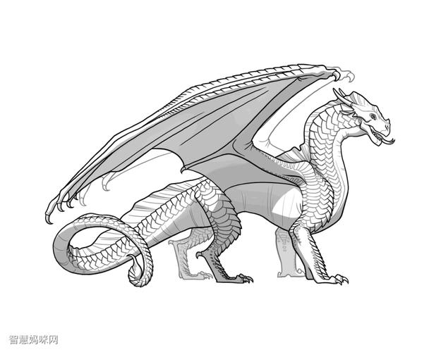 火翼飞龙简笔画