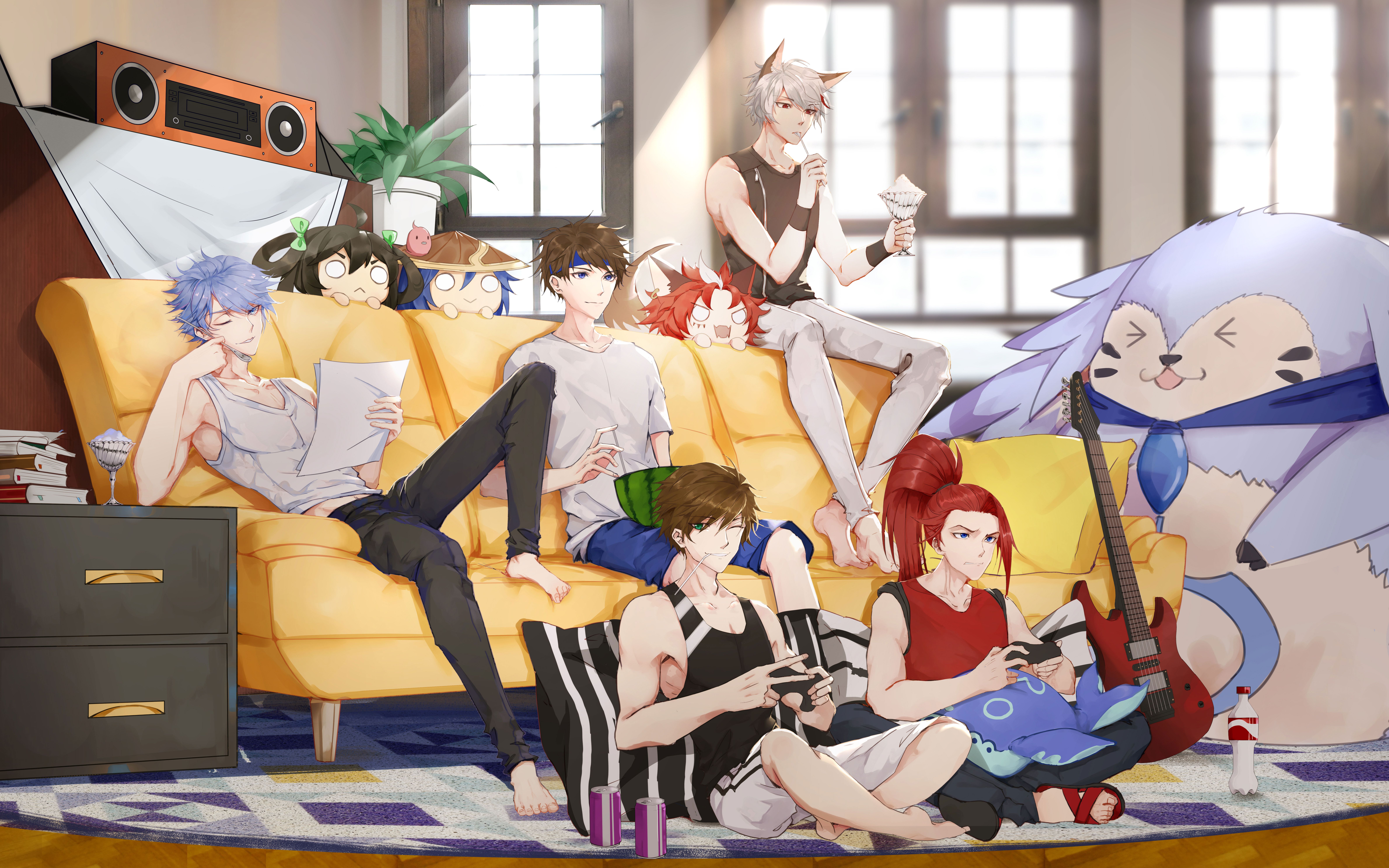 无限王者团夏天到了哥哥们都在家做什么呢