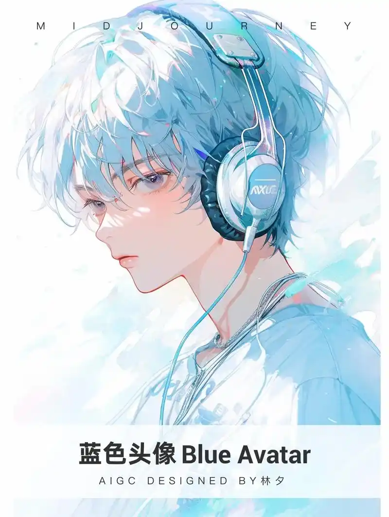 听歌的少年.#ai绘画 #优质头像 #从漫画里走出来的男孩  - 抖音