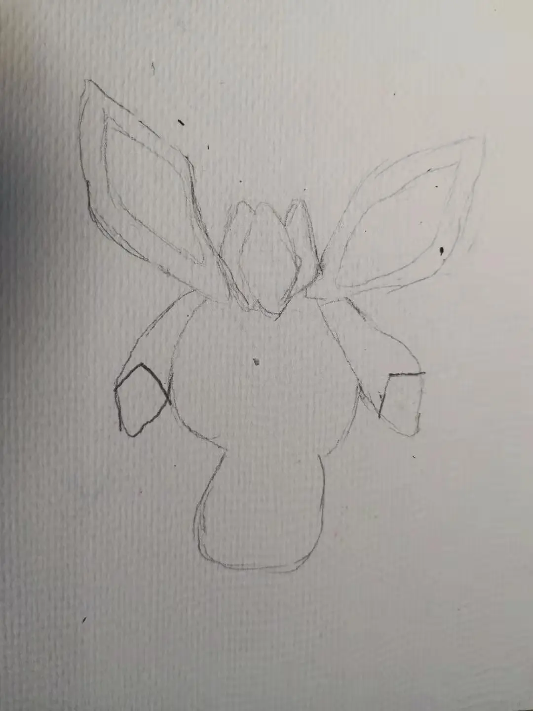 一步一步画q版冰伊布简笔画