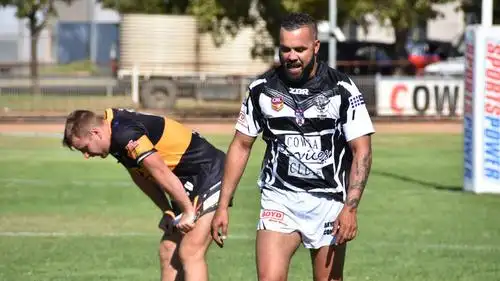 swoop: cowra stunned oberon on sunday, thumping the tigers in a