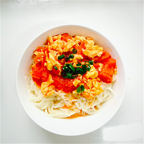 妖精当道1做的番茄鸡蛋干拌面