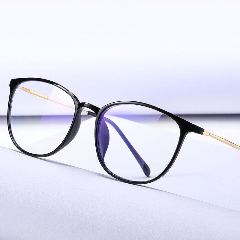 变色蓝光眼镜女可配有度数近视近视眼眼睛一镜防蓝光镜