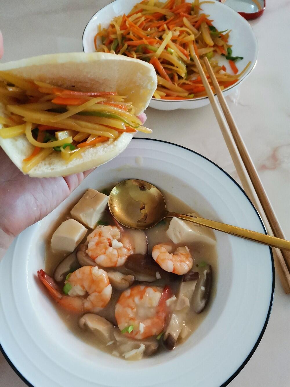 在家吃早餐65打卡第四天