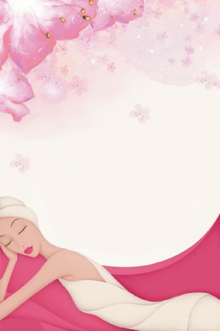 浪漫美女spa背景