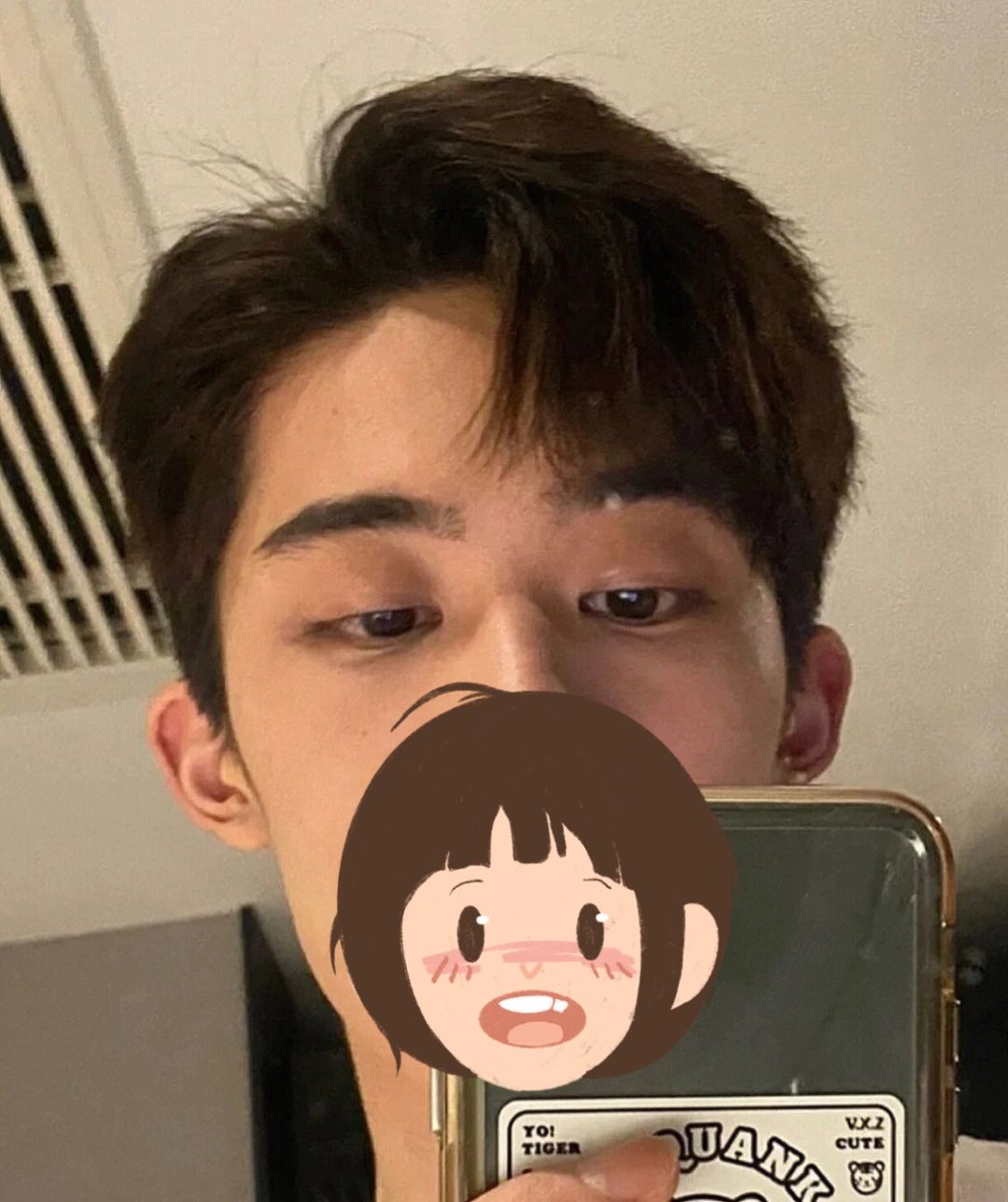 韩系三七侧分 三七分纹理烫,适合圆脸国子脸,职业男士发型,男生纹理侧