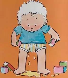 小孩站着尿裤子简笔画