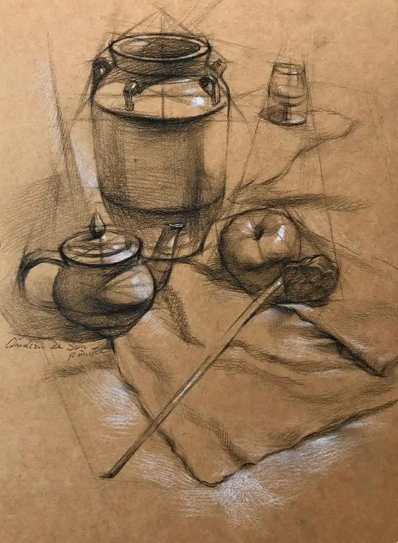 素描教程静物素描结构怎么画图解