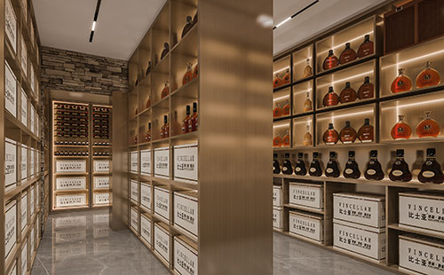 酒柜效果图-酒柜,酒窖,酒庄等家庭别墅地下室等的2021新款装修设计效