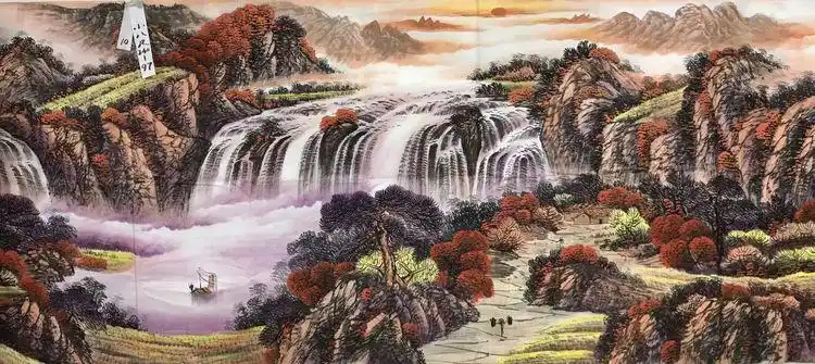 国家一级美术大师姜进清孤品山水画