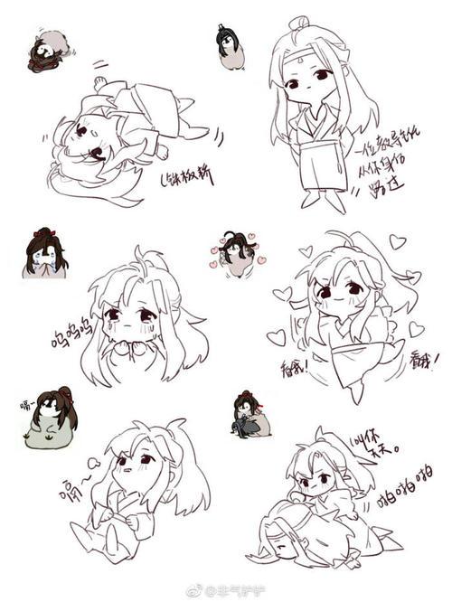 蓝景仪q版简笔画步骤