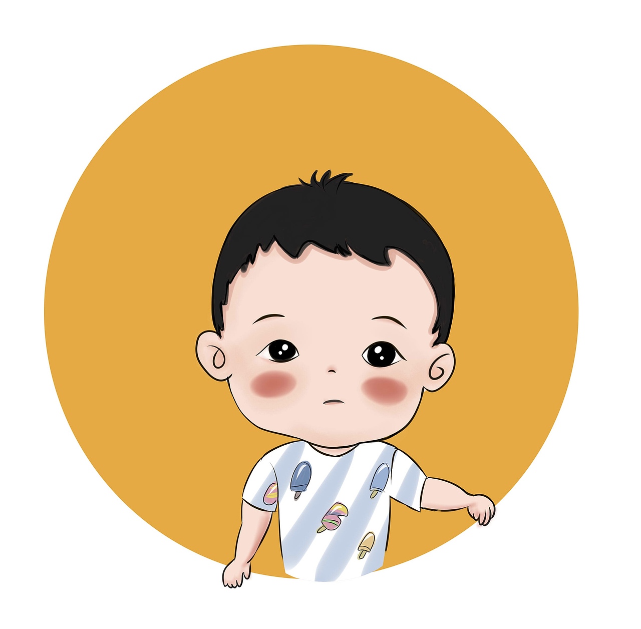 形象设计情侣卡通头像练习作品卡通人物作品信息创作时间2021/08/22