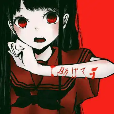 自残带血的二次元头像很恐怖