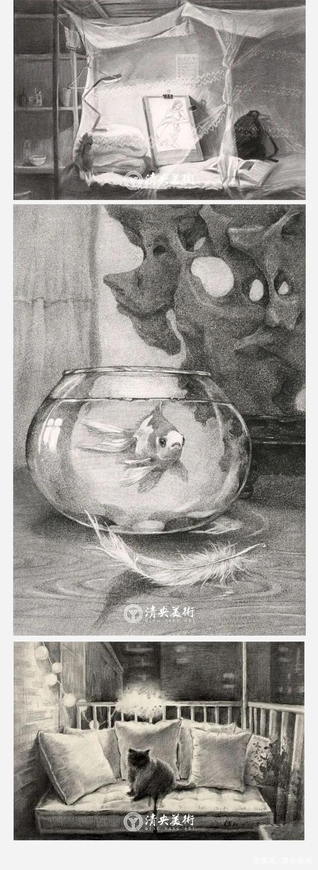 美术集训|怎么画好一张设计素描(题材·构图·构成·形式))