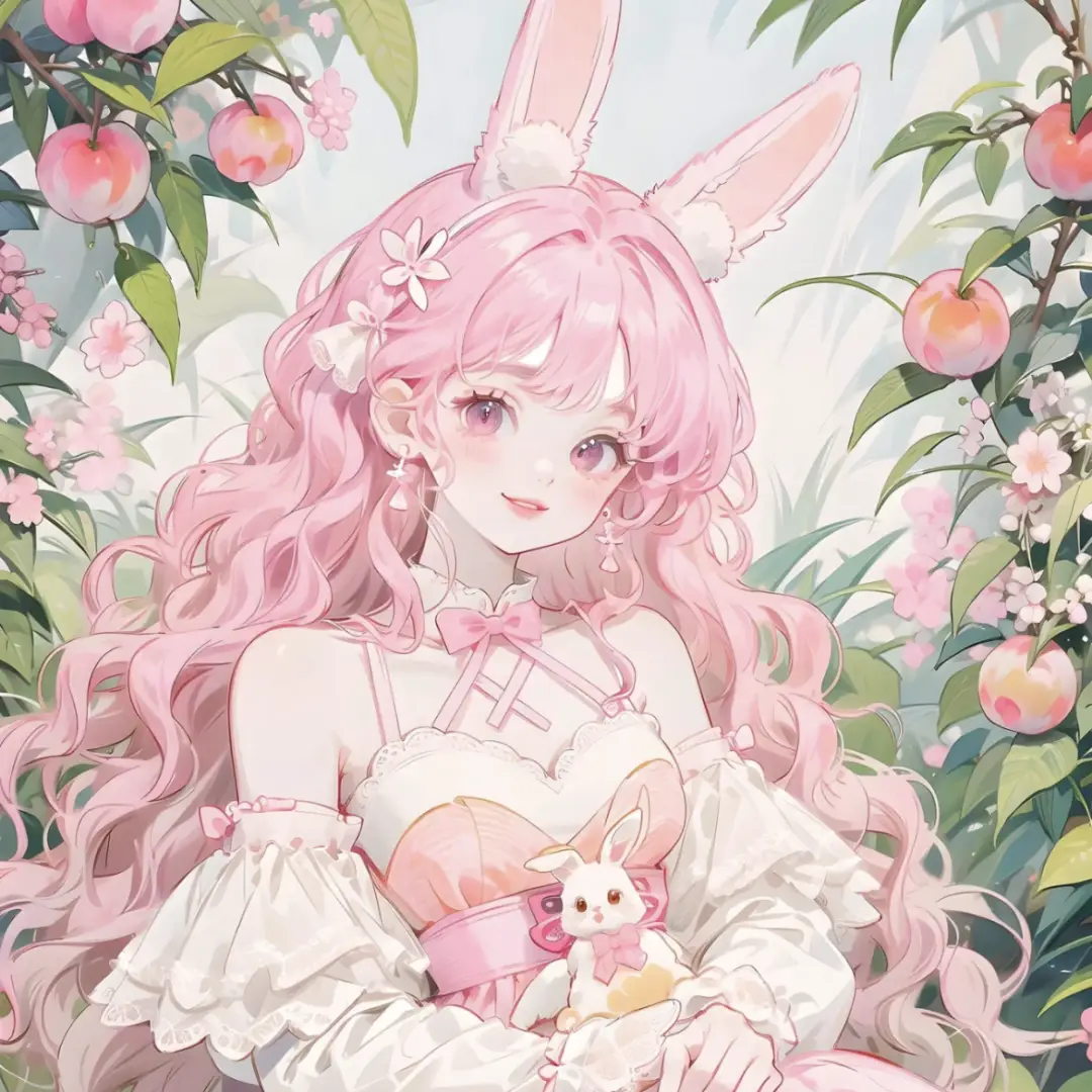 粉色系可爱动漫女头_侵权_网络_图片