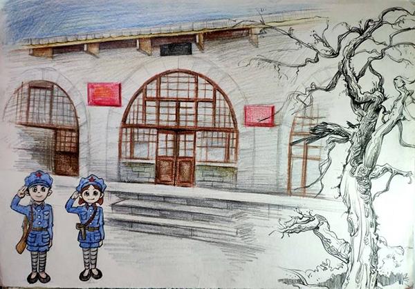 矿大学子手绘延安故事重温红色记忆