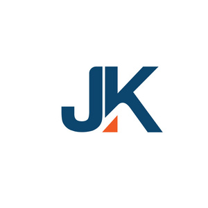 创意强初始字母j和k标志矢量概念照片